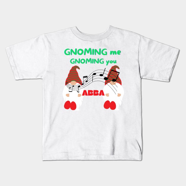 fun Christmas gnome tshirt Kids T-Shirt by Love My..